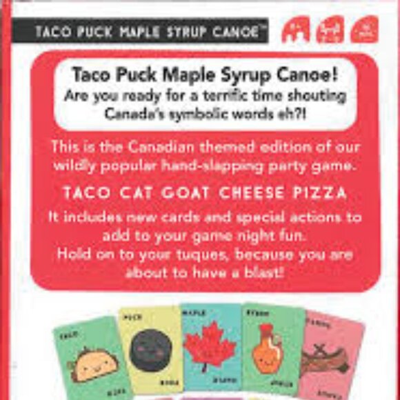 taco puck maple syrup canoe card game - Picture 2 of 4